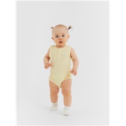 Боди без рукавов Крошка Я Melange, рост 68-74, жёлтое