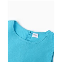 Блузка для девочки, MINAKU, голубая, рост 110 см