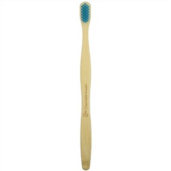 The Humble Co., Humble Bamboo Toothbrush, Adult Sensitive, Blue, 1 Toothbrush