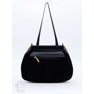 Сумка женская кожаная 1044M black Polina&Eiterou