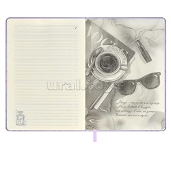 Ежедневник недатированный Escalada, #От-кутюр, А5, 164 л., Лайка сиреневый