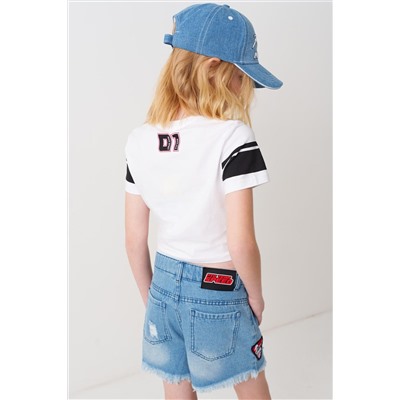 Фуфайка трикотажная для девочек (футболка) PLAYTODAY, 1243142