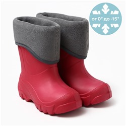 Сапоги детские с утеплителем, цвет чилли, размер 30/31