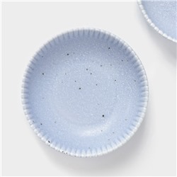 Тарелки глубокие Доляна «Коралл», 700 мл, d=18.2 см, набор 2 шт., фарфор, голубые