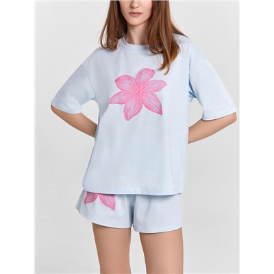 КОМПЛЕКТ ЖЕНСКИЙ (ДЖЕМПЕР, ШОРТЫ) 592591