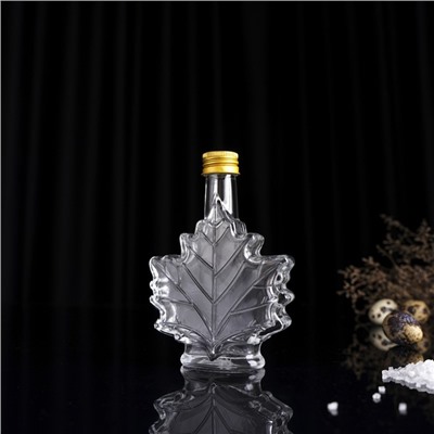 Бутылка стеклянная для соусов и масла «Клён», 100 мл, 10×3.5×14 см