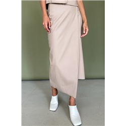 Юбка эко-кожа  ECO040/02/Кремовый
