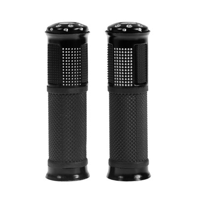 Грипсы универсальные, противоскользящие 22×130 мм, чёрный, набор 2 шт.