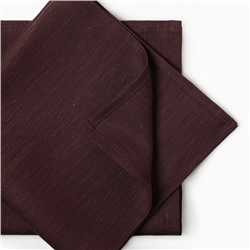 Набор салфеток «Этель», 40×40 см - 2 шт., 100% лён