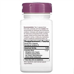 Nature's Way, эхинацея, астрагал и рейши, 1200 мг, 100 веганских капсул