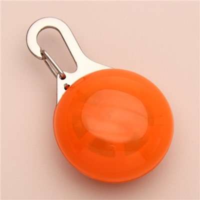 Маячок «Сфера», 3 режима свечения, пластик, металл, оранжевый