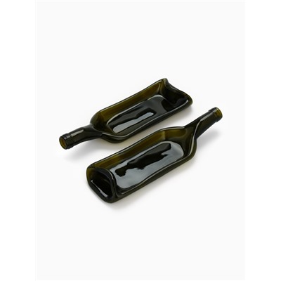 Тарелка бутылка, сервировочная, набор 2 шт.