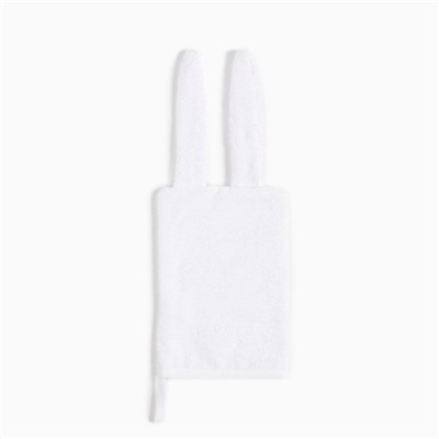 Набор «Крошка Я» (полотенце-уголок, рукавица, нагрудник), хлопок 100%, белое