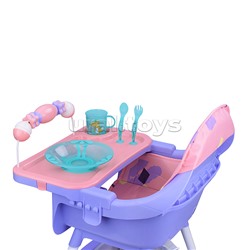 Стульчик детский розово-фиолетовый, в коробке