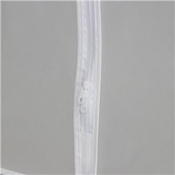 Чехол для одежды Доляна, плотный, объёмный, 60×110×50 см, белый