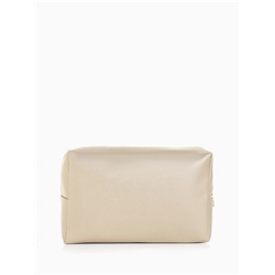 Косметичка женская на молнии, объёмная, золотой