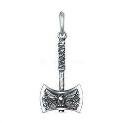 Подвеска талисман Секира серебро символ мужества купить 925 пробы 4100010 секира