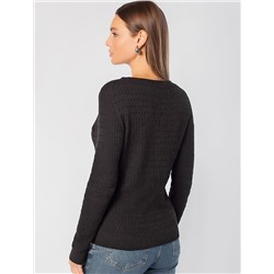 Кардиган тонкой ажурной вязки из хлопка и вискозы