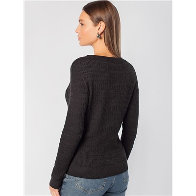 Кардиган тонкой ажурной вязки из хлопка и вискозы