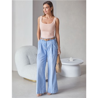 Топ облегающий из эластичного хлопка