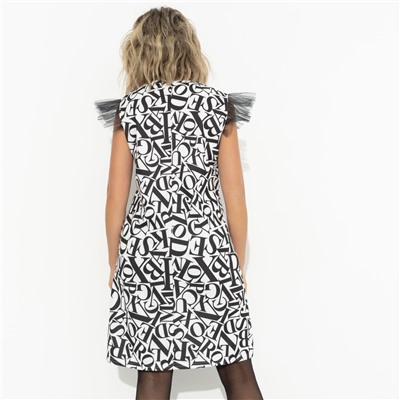 Платье из трикотажа, Обезоруживающий образ (black)