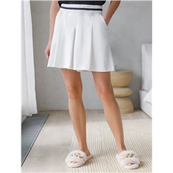 Юбка-шорты из эластичного футера-двухнитки