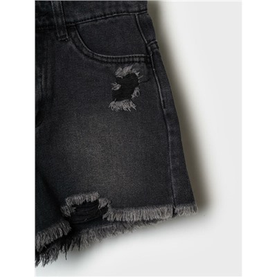 Шорты текстильные джинсовые для девочек