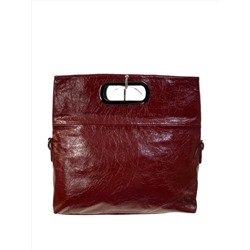 Женская сумка из натуральной кожи, цвет красный