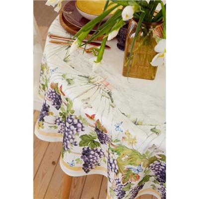 Скатерть «Этель» Provence, d=150 ±3 см, 100% хлопок, саржа 190 г/м²
