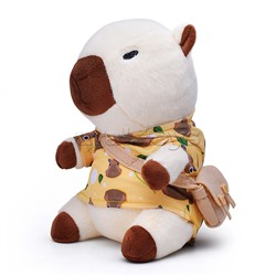 Мягкая игрушка "Капибара в футболке с сумочкой" 25 см