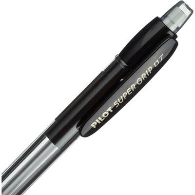 Карандаш механический Pilot Super Grip, 0.7 мм, резиновый упор, чёрный