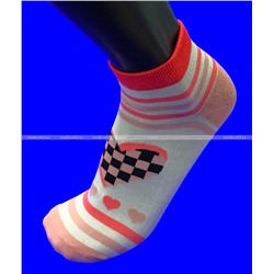 AMIGOBS цветные носки женские с принтом "Прикольные сердца" арт. 1816