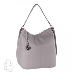 Сумка женская кожаная 18307 gray white Polina&Eiterou