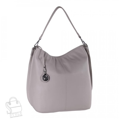 Сумка женская кожаная 18307 gray white Polina&Eiterou