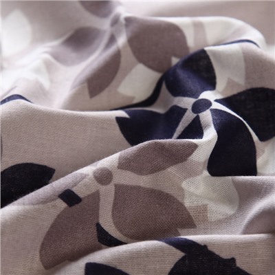 Простыня на резинке 1.5-спальная «Этель. Черничные ночи (вид 2)», 140×200+25 см, поплин