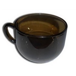 Бульонница 670мл стекло, с ручкой GIGANTESCA ДЫМКА