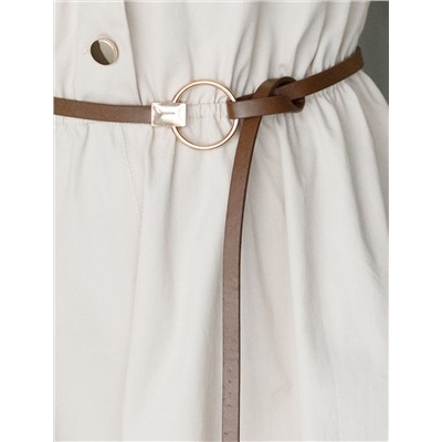 Платье в стиле сафари с отложным воротником