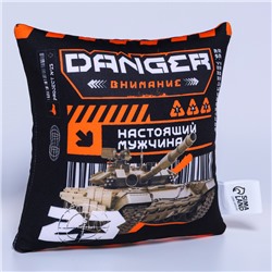 Подушка декоративная антистресс «Настоящий мужчина», 26 х 24 см