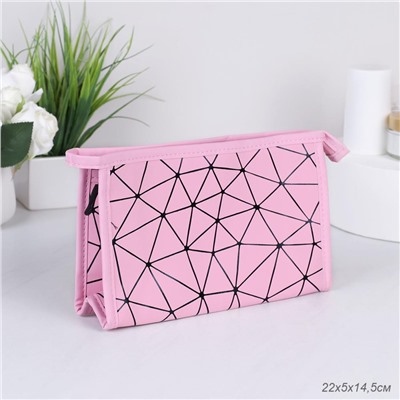 Косметичка 22х14,5х5 см / GENA-28 / розовая 690491
