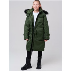 Пальто текстильное с полиуретановым покрытием для девочек