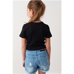 Фуфайка трикотажная для девочек (футболка) PLAYTODAY, 1243951