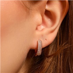 Серьги дорожка ювелирная бижутерия коллекция "Дубай", покрытие позолота, вставка: фианиты, цвет: прозрачный, арт.213.594