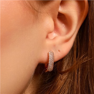 Серьги дорожка ювелирная бижутерия коллекция "Дубай", покрытие позолота, вставка: фианиты, цвет: прозрачный, арт.213.594