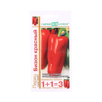 Семена Перец Бизон красный серия 1+1/0,2 г автор.