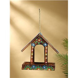 Подвесной декор «Кормушка для птиц», 14×26×26 см, дерево