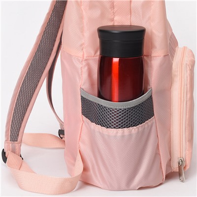 Сумка дорожная 37X15X45 см / IU-18 /уп 300/складной, дорожный рюкзак (Персиковый)