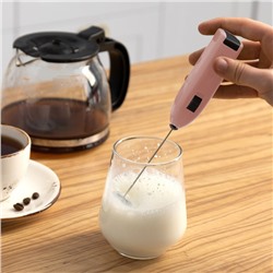 Капучинатор погружной Luazon LMR-07, от 2×АА (не в компл.), розовый