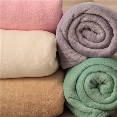 Плед «Этель», 150×200 см, корал-флис, сиреневый