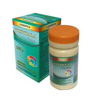 Трифала порошок Самхита (очищение и омоложение организма) Trifala Churna Samhita 100 гр.