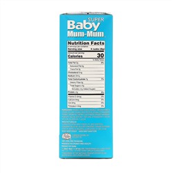 Hot Kid, Baby Mum-Mum, органические рисовые галеты с ягодным вкусом, 12 упаковок по 2 шт. по 50 г (1,76 унции)